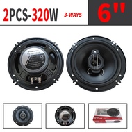 6 Inch 640W(2*320W) 3Way Universal Car Coaxial Auto Music Stereo Full Range Frequency Hifi Speakers 