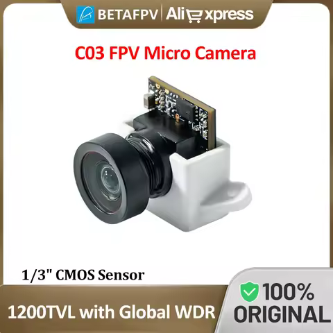 BETAFPV C03 FPV Micro Camera 2.1mm 1/3" CMOS Sensor FOV 160° 1200TVL with Global WDR for M03 5.8G VT