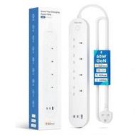 Meross - (2023最新型號) Apple HomeKit Meross Smart Fast Charging Power Strip 65W GaN 智能拖板 MSP843P (行貨一年一