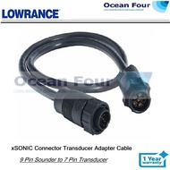 Lowrance  xSONIC Connector Transducer Adapter Cable  (9 Pin Sounder to 7 Pin Transducer)