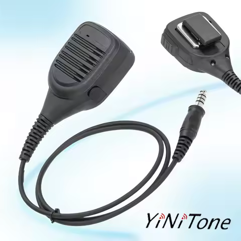 7.1mm plug Microphone For two way radio NATO U94 PTT Adapter Walkie talkie Speaker Mic