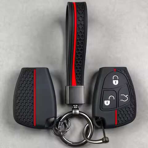 Silicone 3 Button Remote Key Case Cover Holder For Mercedes Benz R350 S350 SLK230 SLK320 S430 SL600