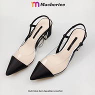 Zara heeled vinyl slingback Shoes za05014