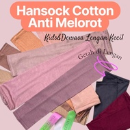 Handsock budak cotton Anti melorot / Handsock Dewasa Lengan Kecil / Stongan Cotton Budak / Handsock 