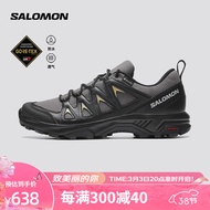 萨洛蒙（Salomon）男款 户外运动舒适透气防水减震防护徒步鞋 X BRAZE GTX 磁铁灰 471805 8.5 (42 2/3)