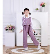 Dungdungkids Setelan Anak 3 in 1 Latifah Vest Rayon Bordir  3 - 12 Tahun