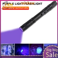 395nm 3W Ultraviolet Torch Portable LED with Clip Pocket Torch Lamp [rainbow11.my]