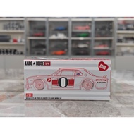 [Ready Stock 1pc] MINIGT 1/64 Nissan Skyline 2,000GT-R (KPGC10) Kaido Works V2 Red White Coating KHM