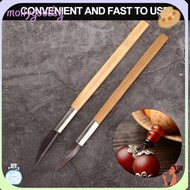 MOILYGOODSG 2Pcs Jewelry Polishing Tool, Wood Color Wooden Handle Agate Burnisher, Professional Agat