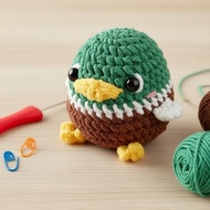 Beginner Crochet Starter Kit: Yarn, Hooks, Instructions for Amigurumi | DIY Craft Set for Adults & K
