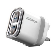 🔥全新行貨12個月保養🔥 Momax 1 Charge Flow+ 35W 雙輸出 PD GaN 旅行 充電器 Charger 快充 快叉 ( 適合 iPhone Samsung 小米 華為 等等 )