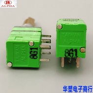 Taiwan Taiwan ALPHA 09 Precision Potentiometer Dual Axis Dual Adjustment Carbon Film Resistance B50K