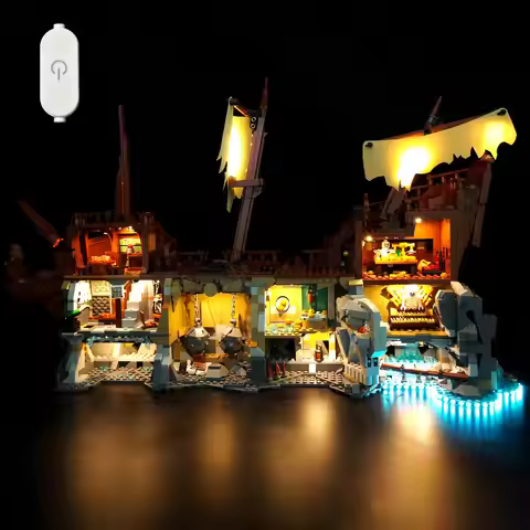 LYBMTWF LED Lighting Kit Compatible with Lego 21363 Pirate ship model (NOT Include Model Bricks)