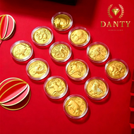 【DANTY】12 Pieces Zodiac Signs Set (1.2gram) 999/24K Pure Gold Bar