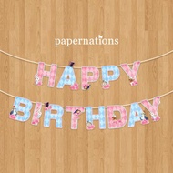 Alice in Wonderland Happy Birthday Banner Alice in Wonderland HBD Banner/