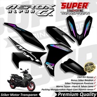 Aerox 155 NEW Sticker Cool Transparent Striping Aerox ALPHA 155 New Transparent UV Sticker Aerox 155