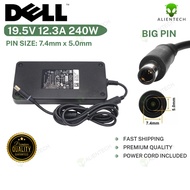 240W DELL Laptop Charger 19.5V 12.3A for Precision Y047M Y044M 6RTIJ 450-18931 U896K 7.4mm x 5.0mm