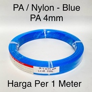 Blue PA Nylon Tubing Hose 4mm x 2.5mm OD 4mm ID 2.5mm Thickness 0.75mm Tube | Pa4 Pneumatic Polyamid