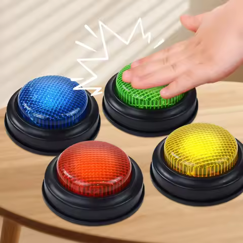 1/2/4/8-piece Buzzer Buttons Game, Answer Buzzers for Game Quick Desktop Quick Answer Games for Kids