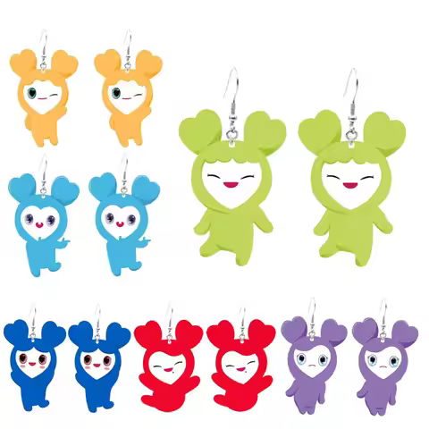 Twice Lovelys Earrings Acrylic Cute Korean Super Star Twice Lovelys MomoDangle Earrings Jewelry Acce