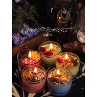 Ghost Rabbit Original Plant Crystal Candle Wish Aromatherapy Herb Full Month New Month Blessing