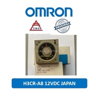 OMRON TIMER H3CR-A8 / H3CR-A (1.2S TO 300H) 12VDC (MADE IN JAPAN)