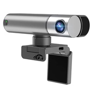 aicoco Webcam, 2K Web cam with Intelligent Sensor, AI Auto Tracking, Gesture Control, 2X Zoom, Noise