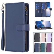 Hot！Fashion Flip Wallet Casing For Samsung A31 A41 A71 A51 M23 M13 4G Leather Case Card Stand Magnetic Zipper Lanyard Cover