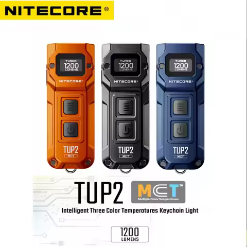 NITECORE TUP2 USB-C Rechargeable 1200LM Multiple Color Temperatures Keychain Light EDC Flashlight Bu