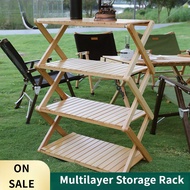 Cabinet Camping table Camping Rack Picnic Rack Foldable table Multi-Layer Storage Rack Camping Equip