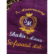 Tuala sulam for Anniversary