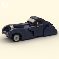 Leju Island MOC Bugatti Type-57SC-Atlantic Assembled Building Blocks Retro Classic Car Model 6 Grid 
