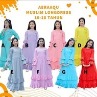 BAJU REMAJA PEREMPUAN / LONGDRESS / GAMIS /Muslim Longdress by Aeraaqu 10-18 TAHUN