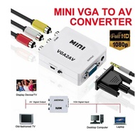 Converter VGA Female To RCA Mini Adapter VGA to RCA VGA2AV VGA to AV Pengubah VGA ke Kabel RCA