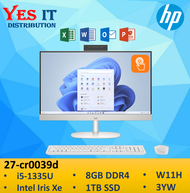 HP 27-cr0039d 27 FHD All-In-One Desktop PC  (i5-1335U 8GB 512GB SSD Intel Iris Xe W11 3YW HS21)