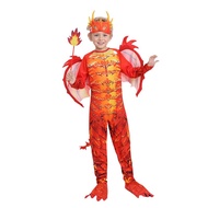 New Style Children Halloween Dragon Costume Flame Dragon Knight Frost Dragon Warrior cosplay Role-Pl