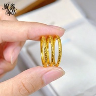Cincin emas 916 Ancient Method Broken Gold Round Bar Ring gold 916