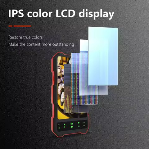 4.5Inch 7.9mm 2MP 1080P Dual Lens Endoscope Side-View&Front View CMOS Borescope Inspection Digital M