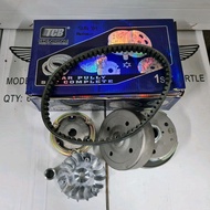 SUZUKI V100 NEW PULLY COMPLETE SET FRONT PULLY REAR PULLY BELT