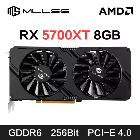 MLLSE AMD RX5700XT 8GB Graphics Card Placa De Video GPU GDDR6 256-bit 7nm Game Support Desktop CPU V