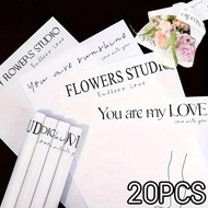 20pcs Printed Thickened SMALL Waterproof Wrapping Paper Flower Boquet Wrapper