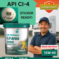Petronas Urania 3000 API CI-4 15W40 (18 liters) Heavy Duty Diesel Engine Oil API SL