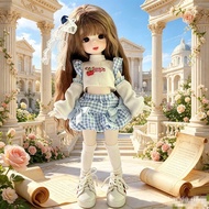 30cm Doll Clothes 6 Points BJD Baby Clothes 30cm Fat Body Doll Dress Up Skirt Suit Clothing