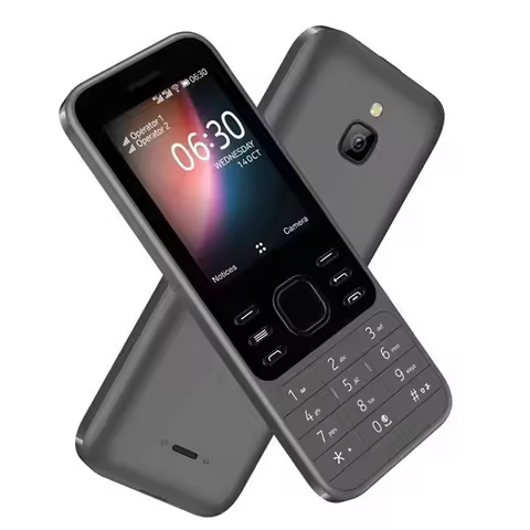 Nokia 6300 2020 4G Backup Phone 1500mAh 2SIM 2.4-inch WiFi Hotspot Shared FM Radio 3.5mm Bluetooth N