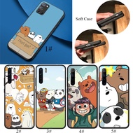 PJ105 we bare bears Soft Silicone Phone Case for OPPO Find X5 X3 Reno 8T 10 Pro Plus A98 A96