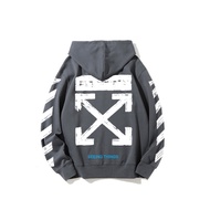 OFF-WHITE hip-hop street hoodie【AG1372】 Gray XL