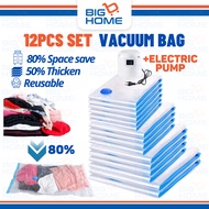 12Pcs Vacuum Bag Set Vacuum Bag Electric Pump Vacuum Sealer Bag Vacuum Pack Vacuum Storage Bag Vacuu