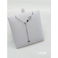 Gold Shop PT950 White Necklace Dual-Use Chain Y-Shaped Birthday/Valentine's Day Gift
