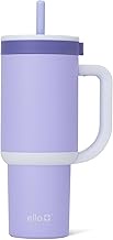 Ello Oasis 24oz Tumbler with Handle & Retracting Straw | Reusable Insulated Stainless Steel Cup 100%