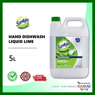 [Kakkak.com] Sunlight Professional Hand Dishwashing Liquid Lime 5L